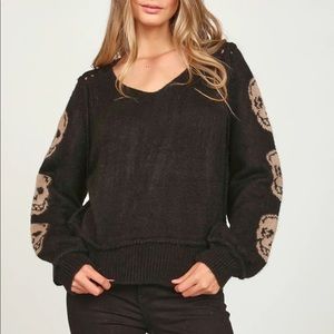 Vintage Havana Skull Sweater Size Small